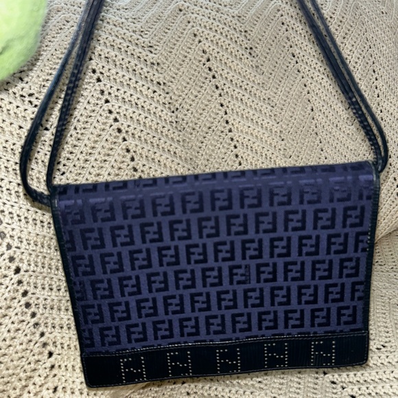 Fendi Navy and Black Shoulder Bag - Picture 2 of 12